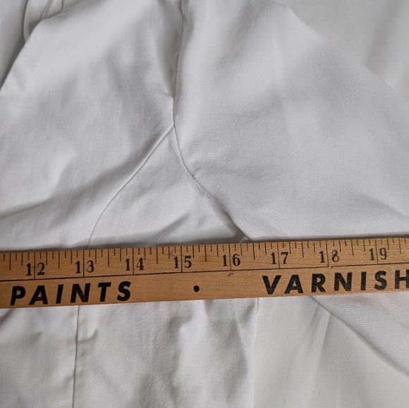 ZARA White Button Up Peplum Blouse, Size XS - Picture 5 of 6